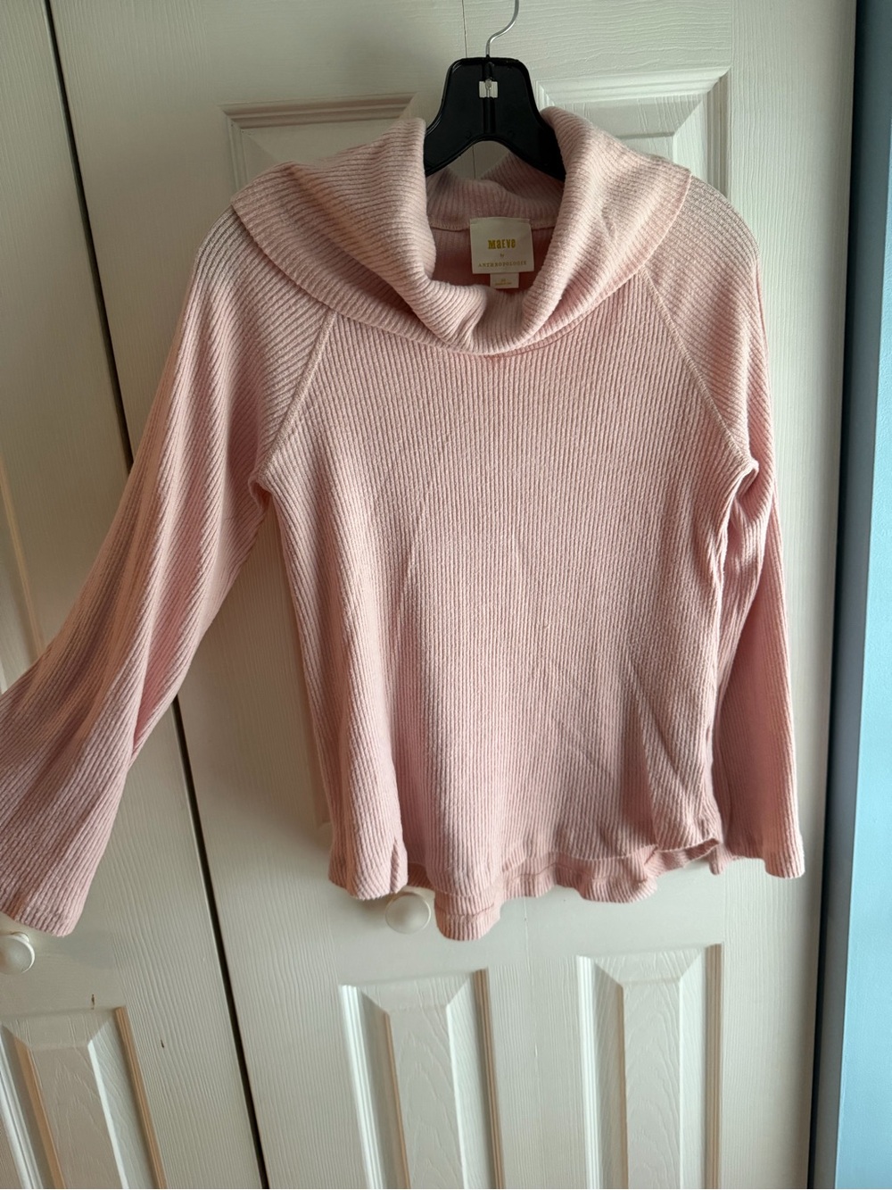 Anthropologie cowl neck sweater with bell sleeves